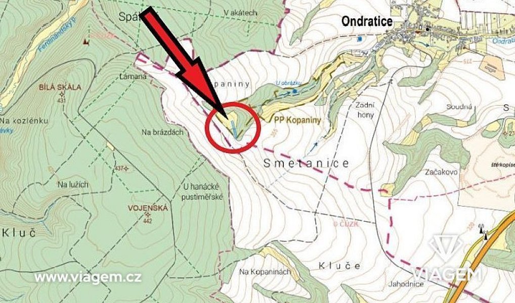 Prodej pole 956 m², Ondratice – náhled fotky 4