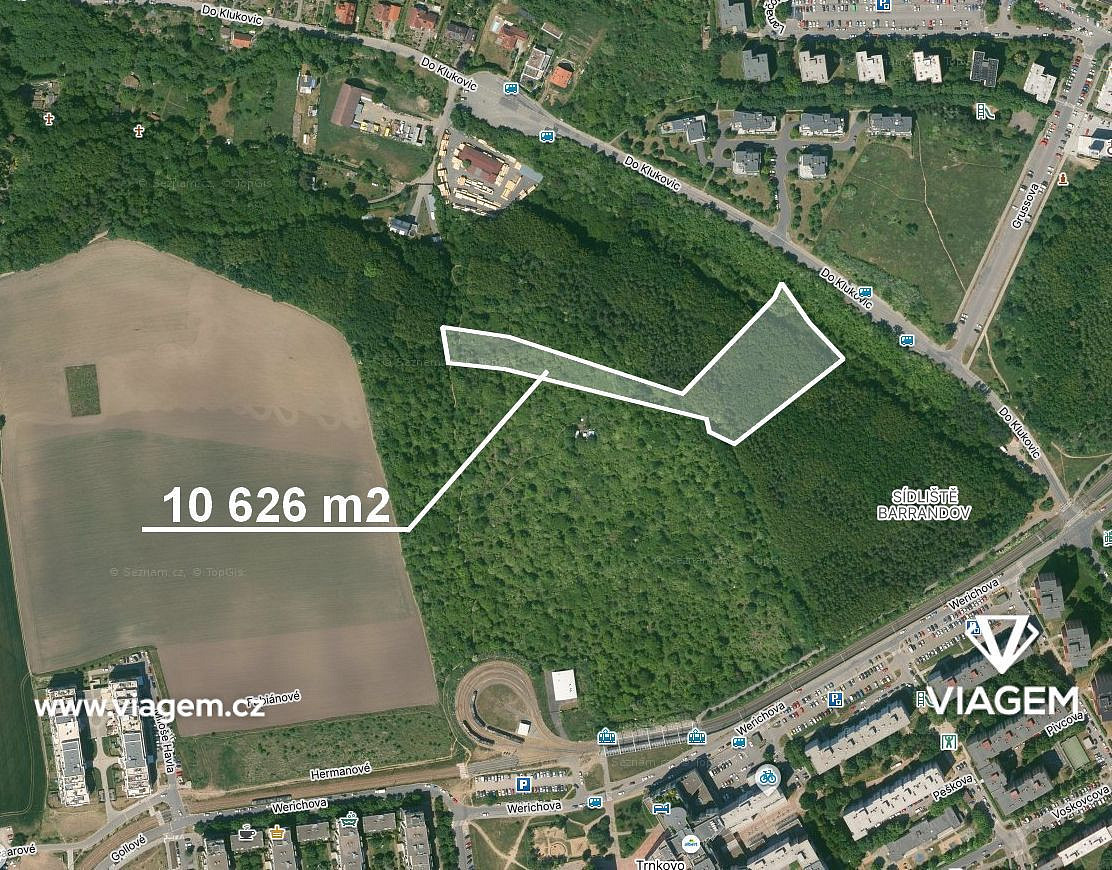 Prodej komerčního pozemku 10 626 m², Praha