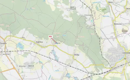 Dražba lesa 8 233 m², Sruby