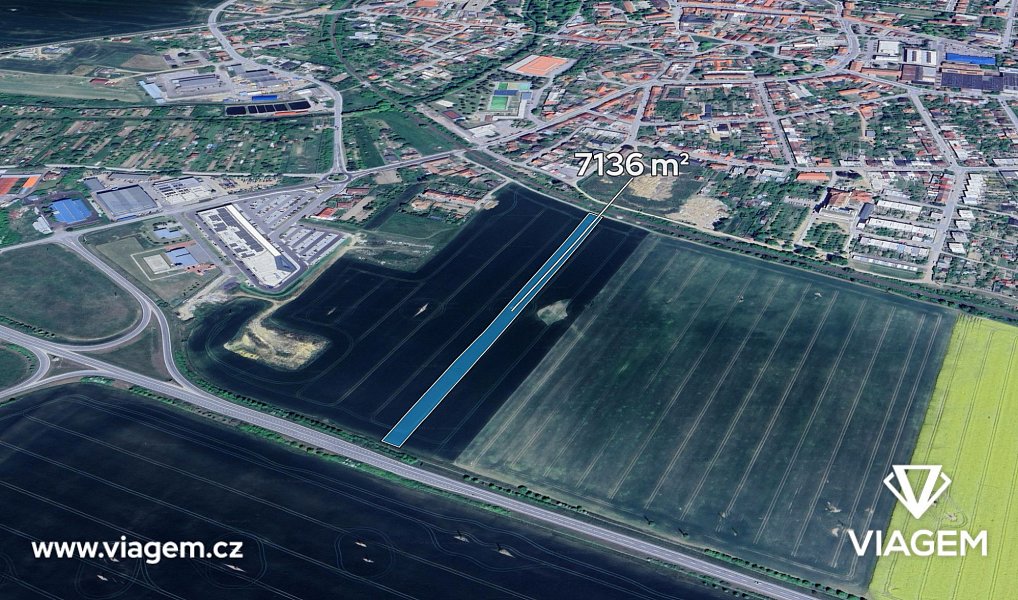 Prodej komerčního pozemku 1 427 m², Moravské Budějovice – fotka 1 z 5