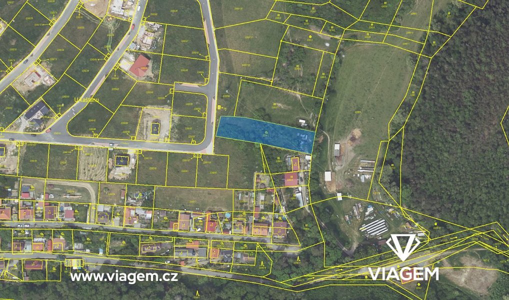 Prodej zahrady 877 m², Hudlice – náhled fotky 6