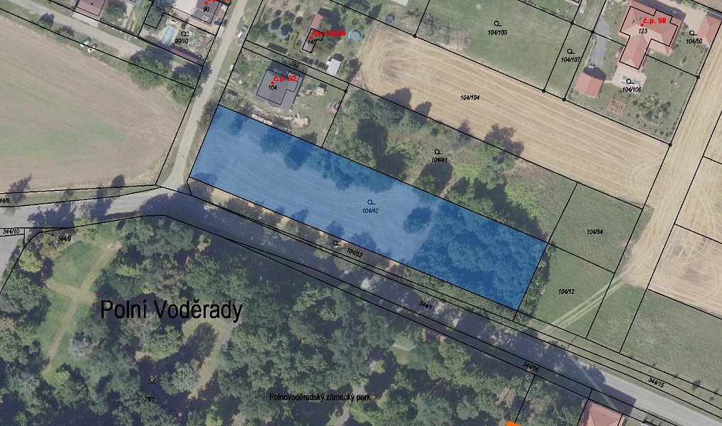 Prodej zahrady 145 m², Polní Voděrady – fotka 1 z 4