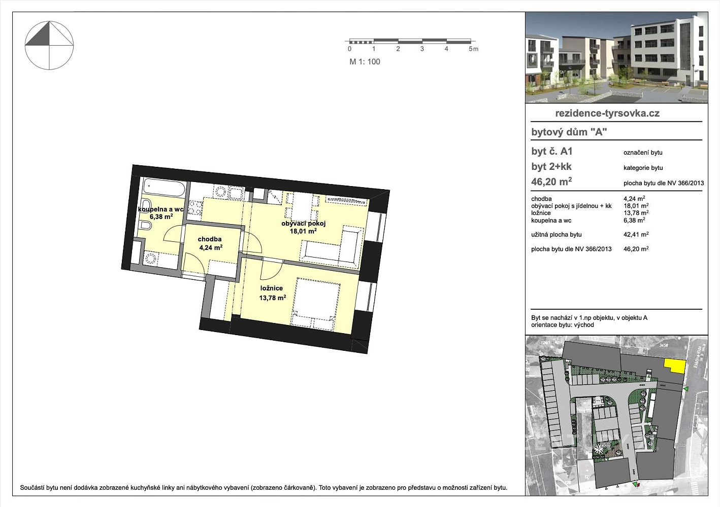 Prodej bytu 2+kk 46 m² – fotografie 5