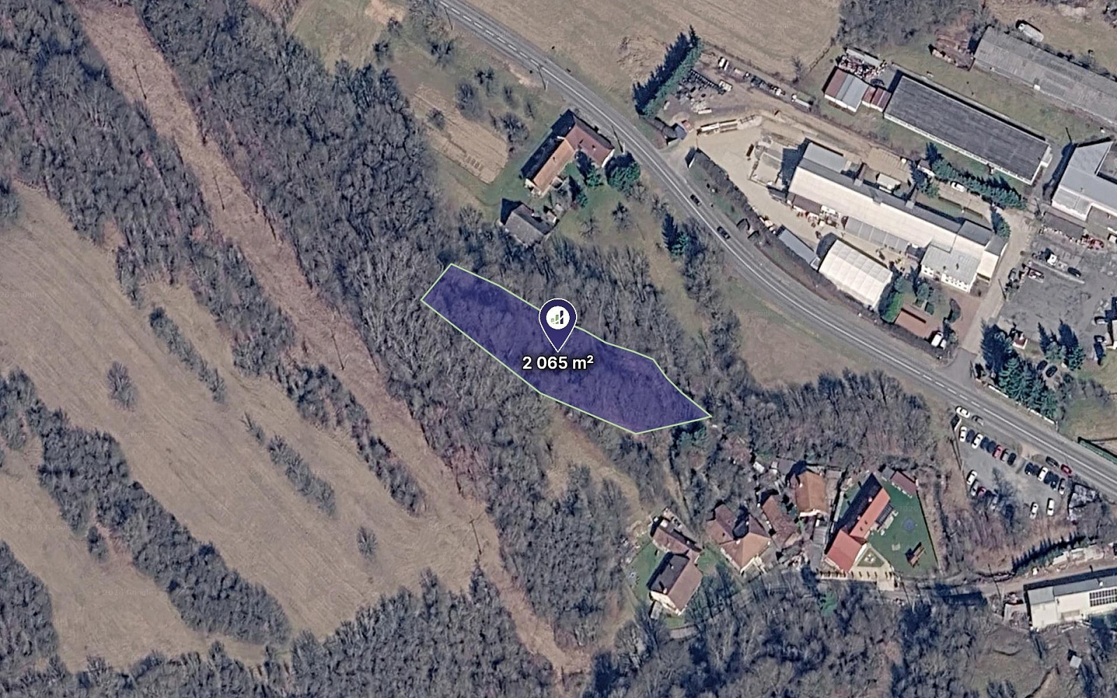 Prodej lesa 1 033 m²