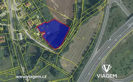 Prodej zahrady 833 m², Cheb