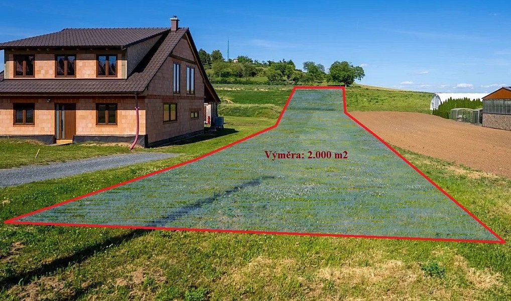 Prodej stavebního pozemku 2 000 m², Pozořice – náhled fotky 2