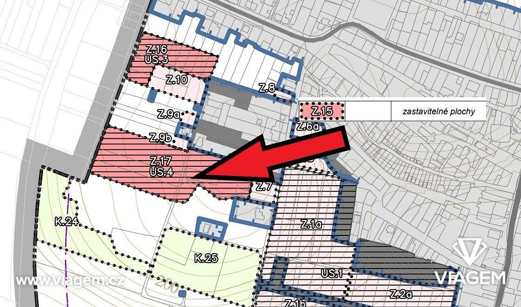Prodej stavebního pozemku 696 m², Hrabětice – náhled fotky 5