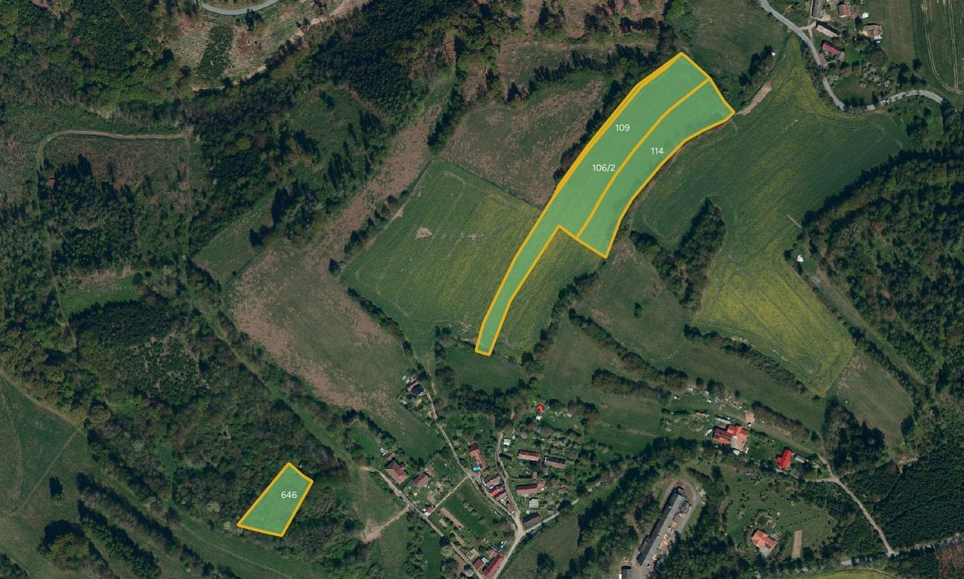 Prodej pole 21 446 m²