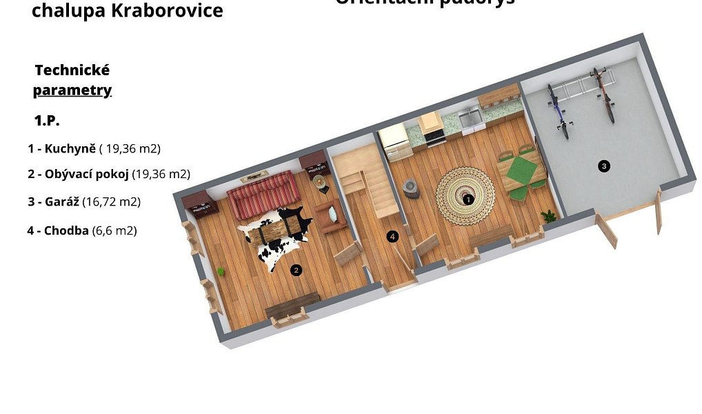 Prodej chaty/chalupy 82 m² s pozemkem 710 m², Kraborovice – náhled fotky 10