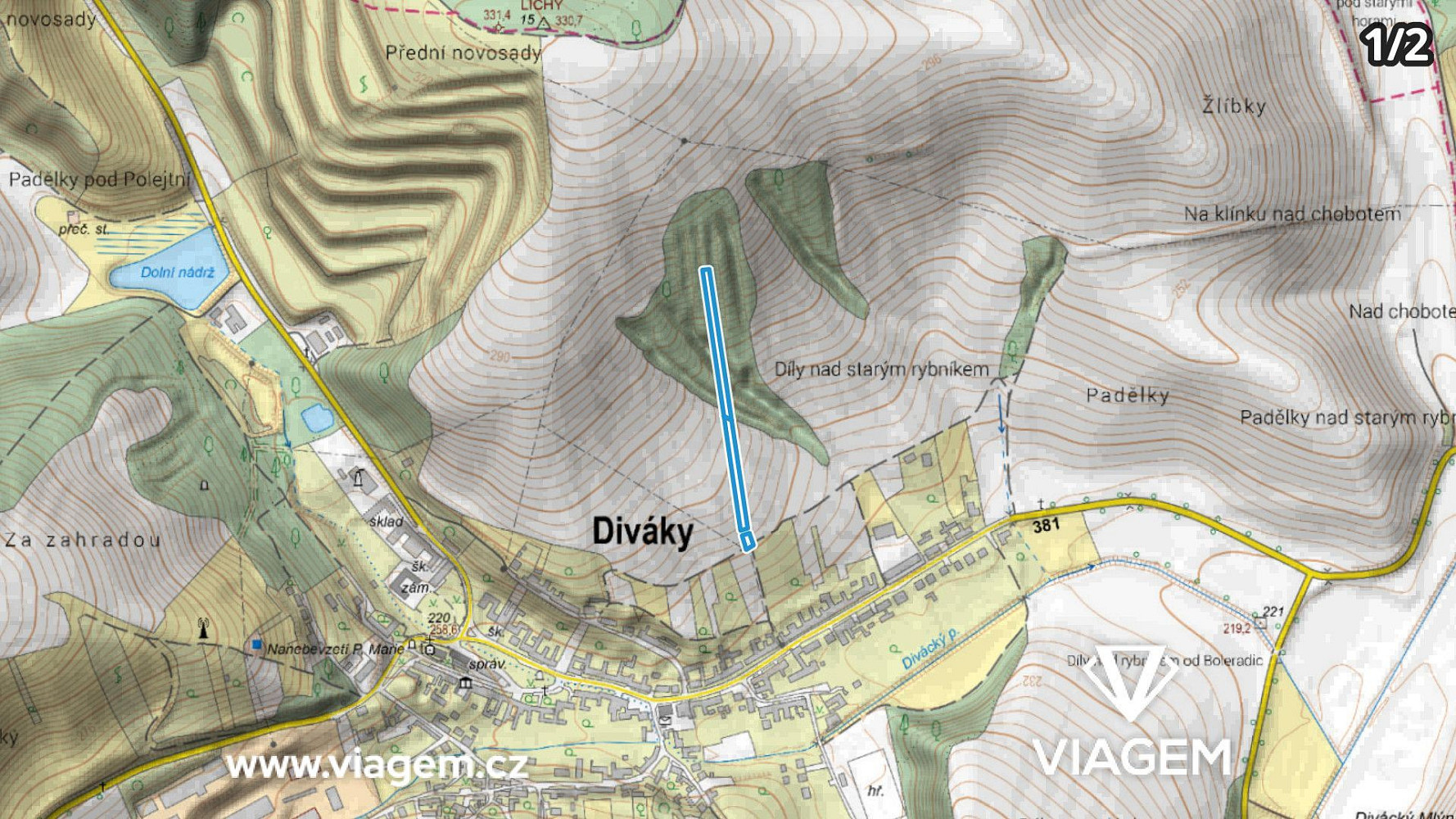 Prodej pole 969 m² – fotografie 3