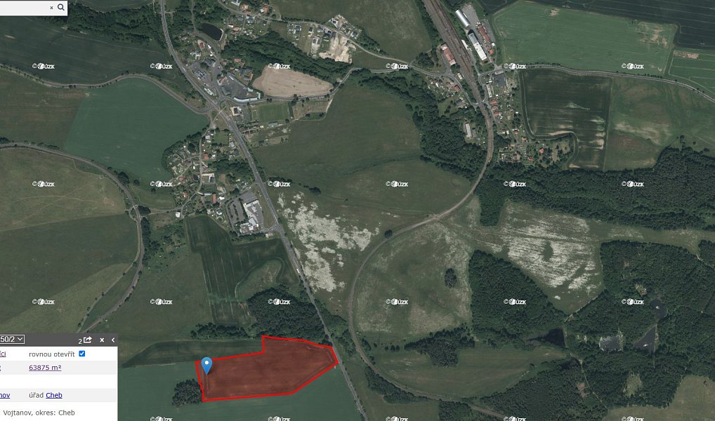 Prodej pole 63 875 m², Vojtanov – náhled fotky 4