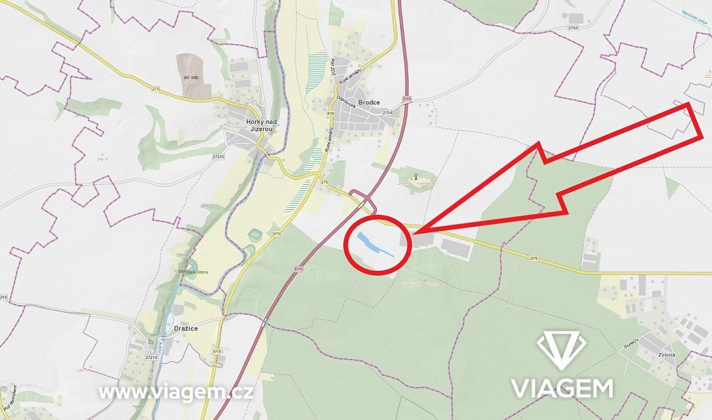 Prodej pole 15 617 m², Brodce – náhled fotky 2