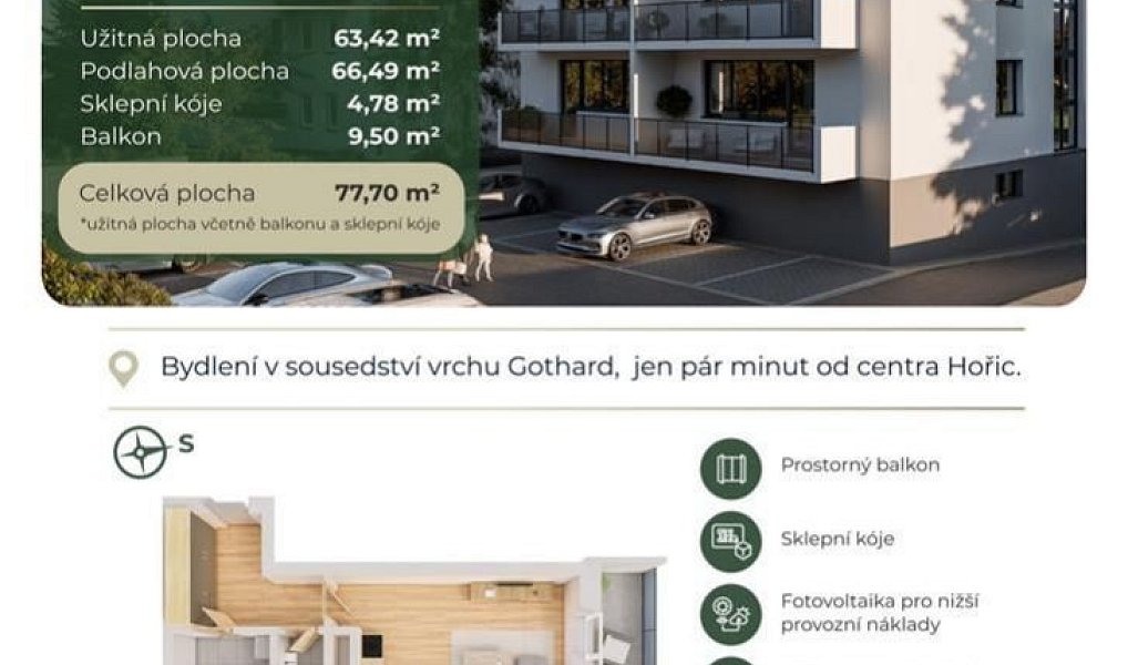 Prodej bytu 2+kk 63 m², Hořice – náhled fotky 10