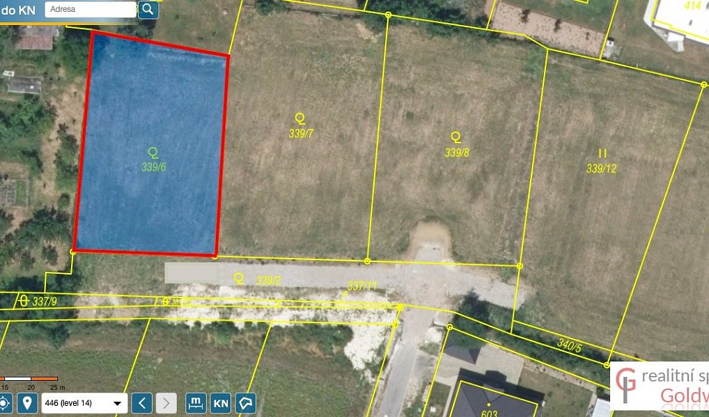 Prodej stavebního pozemku 1 074 m², Konárovice – náhled fotky 5