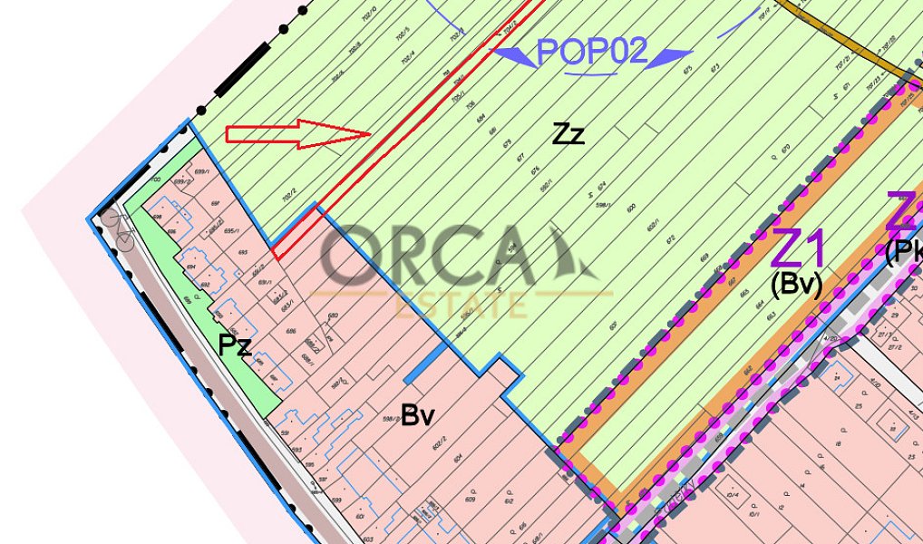 Prodej zahrady 1 058 m², Přísnotice – náhled fotky 4