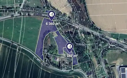 Prodej pole 11 922 m², Chotoviny, okres Tábor