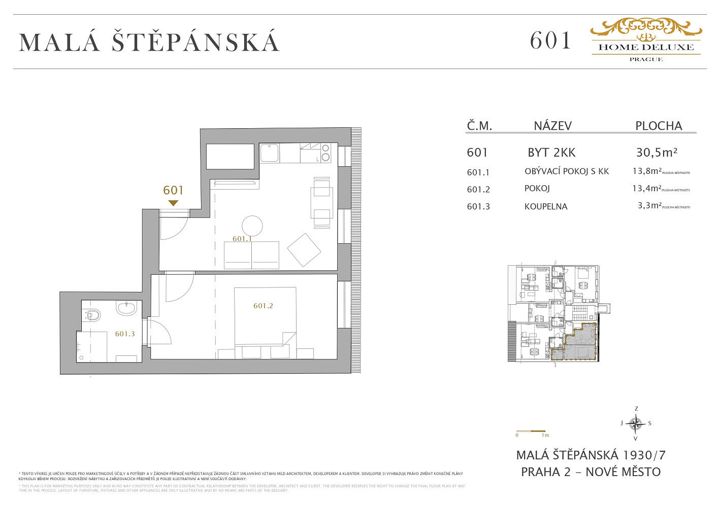 Prodej bytu 2+kk 31 m² – fotografie 3
