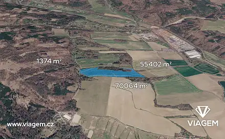 Prodej lesa 4 754 m², Ptení, okres Prostějov