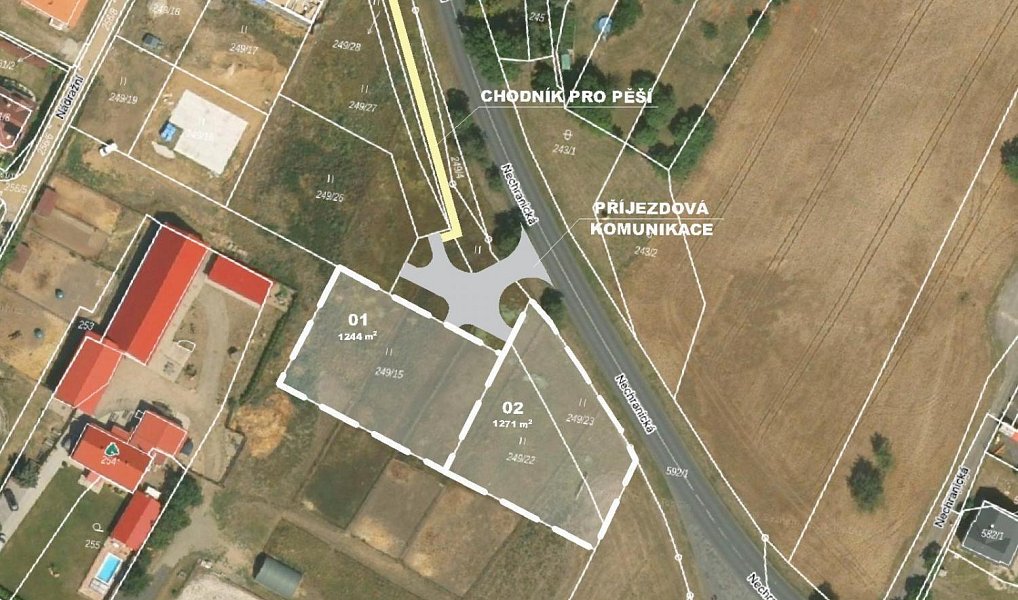 Prodej stavebního pozemku 1 244 m², Březno – náhled fotky 6