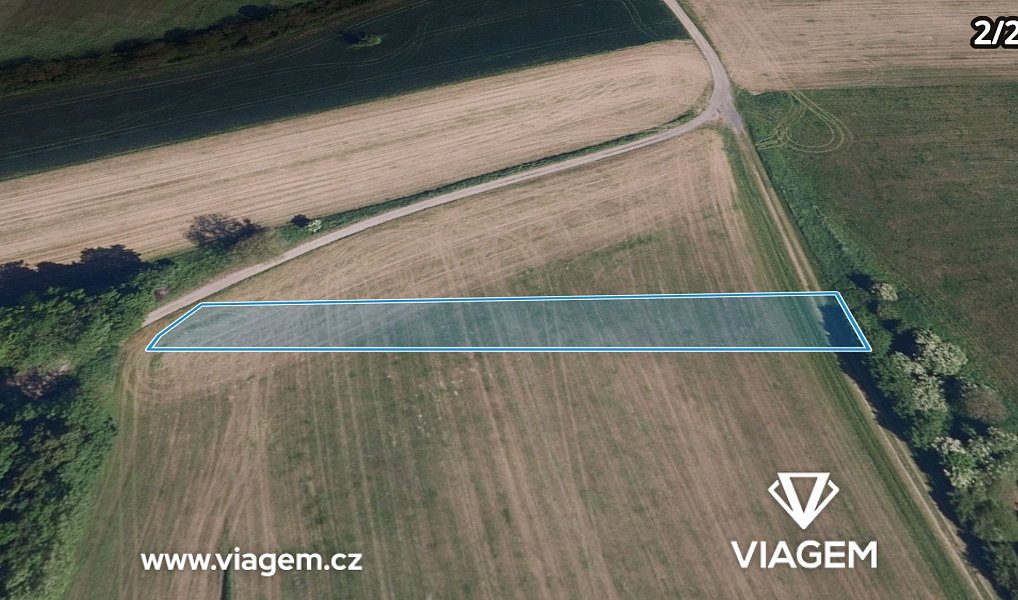 Prodej pole 969 m², Diváky – náhled fotky 6
