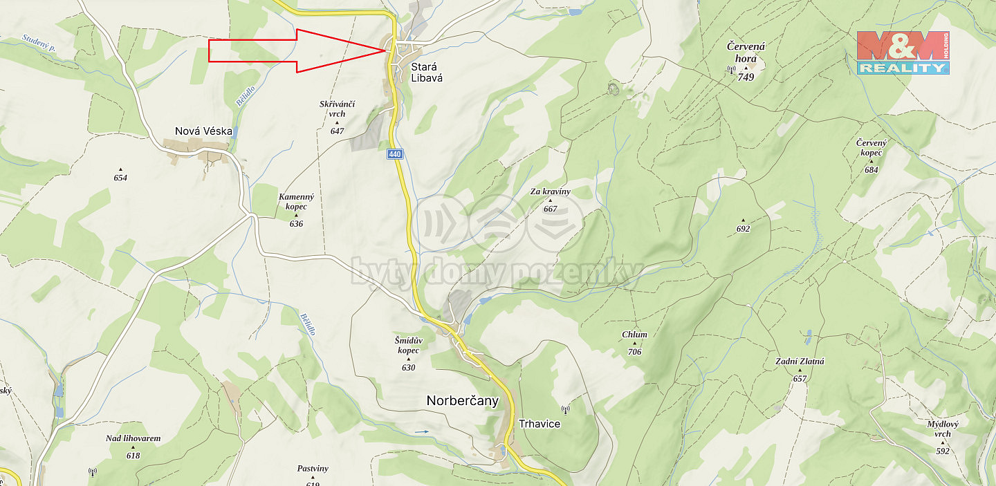 Prodej pozemku k bydlení, 1433 m², Norberčany – další