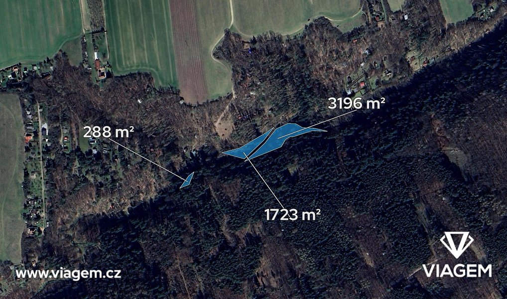 Prodej lesa 2 603 m², Chyňava – náhled fotky 2