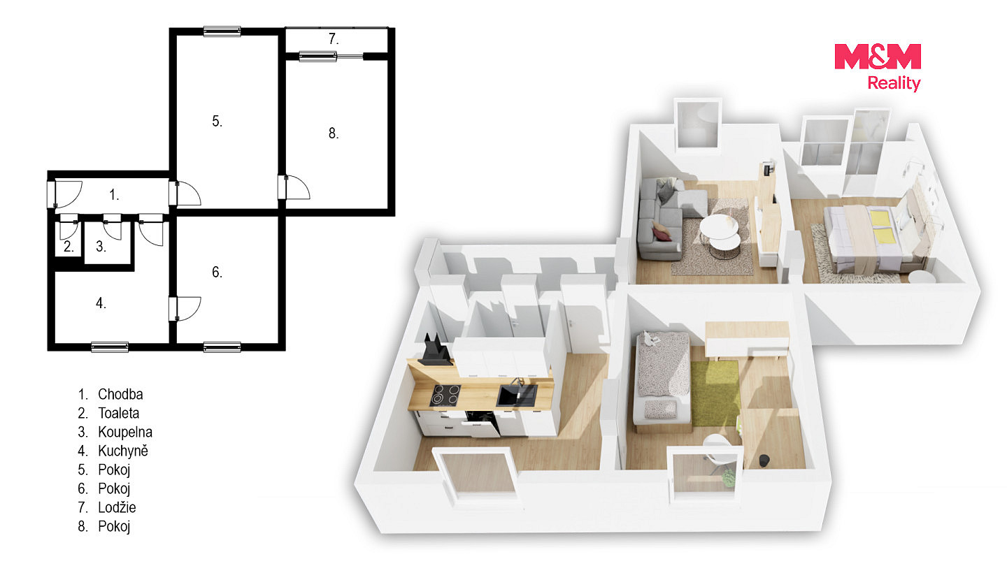 Prodej bytu 3+1 72 m² – fotografie 4