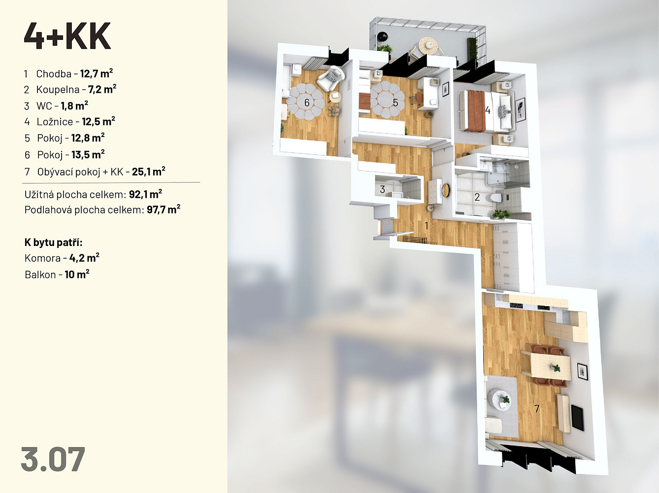 Prodej bytu 3+kk 97 m² – fotografie 2
