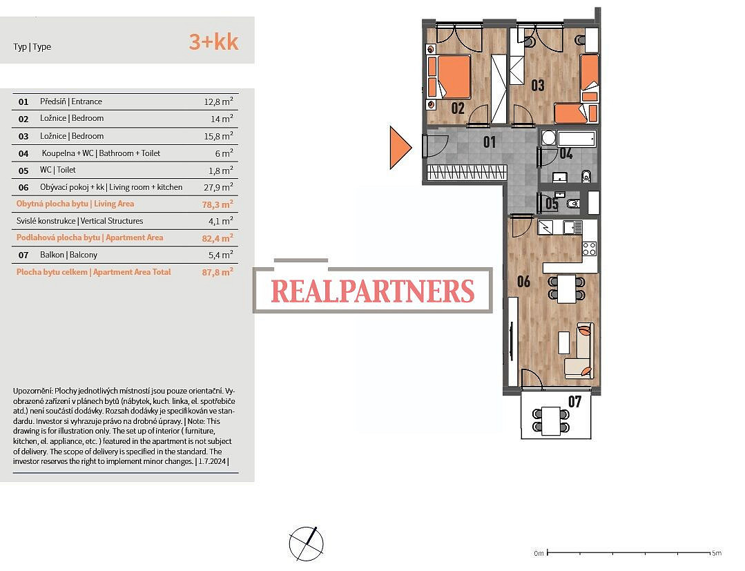 Prodej bytu 3+kk 88 m² – fotografie 2
