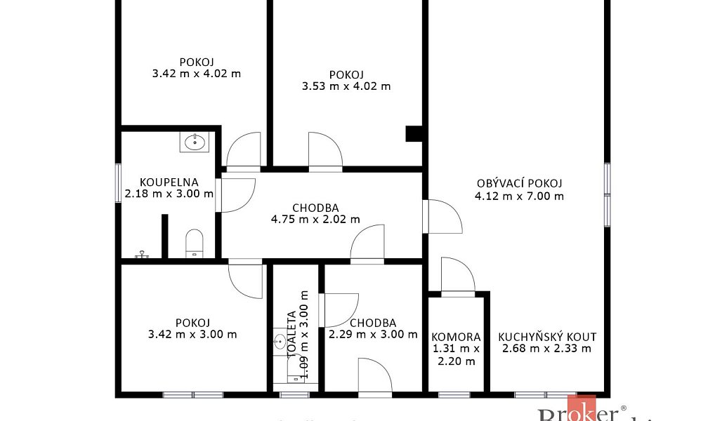Prodej domu 100 m² s pozemkem 699 m², Miroslav – náhled fotky 36