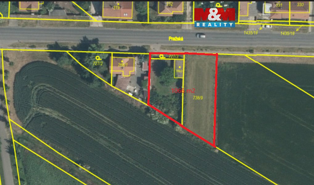 Prodej stavebního pozemku 1 066 m², Budyně nad Ohří – náhled fotky 2