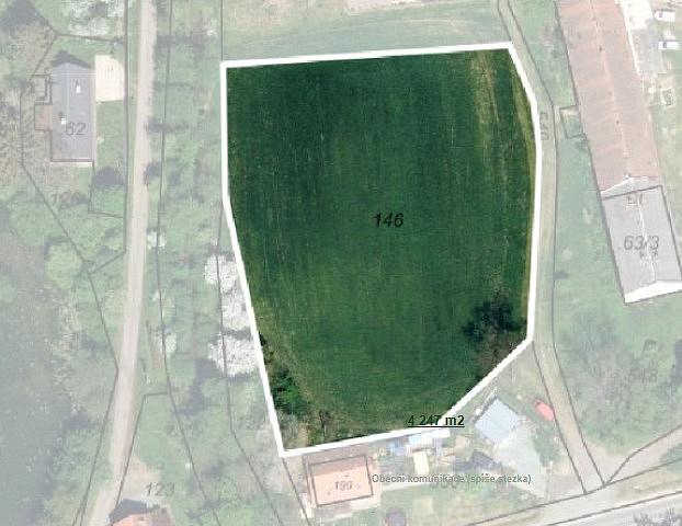 Prodej stavebního pozemku 4 247 m²