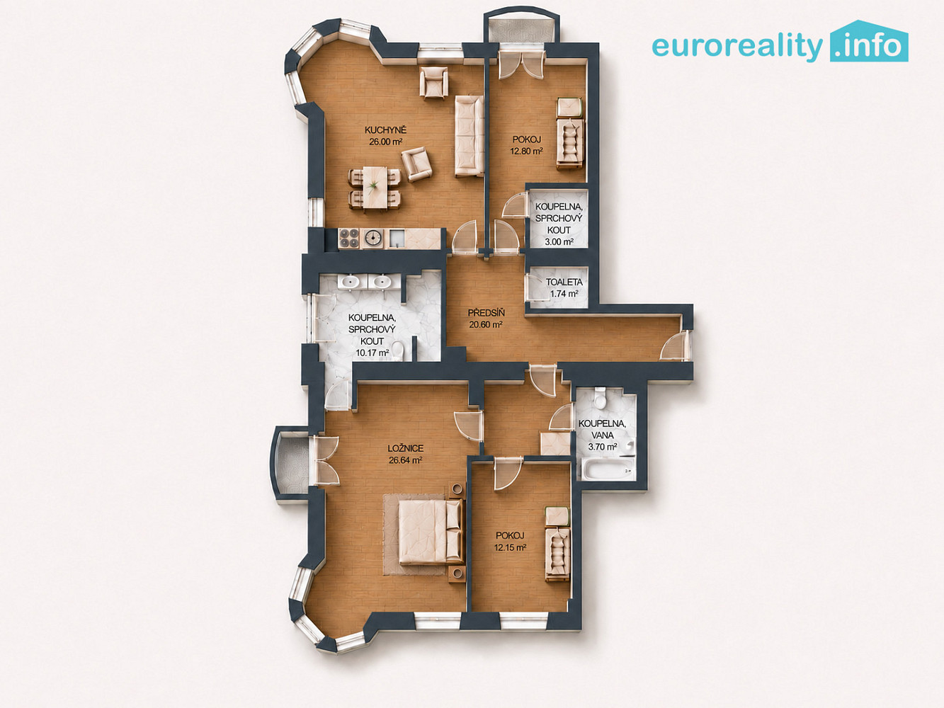 Prodej bytu 4+kk 117 m² – fotografie 5