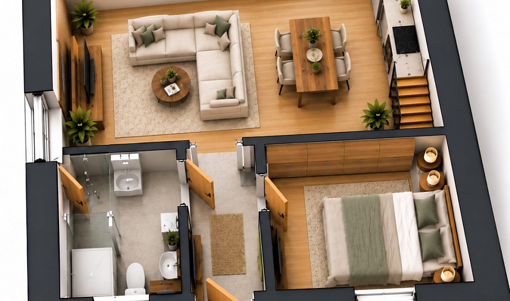 Prodej bytu 2+kk 42 m², Hostomice – náhled fotky 2