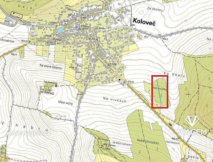 Prodej lesa 427 m² – pohled 4