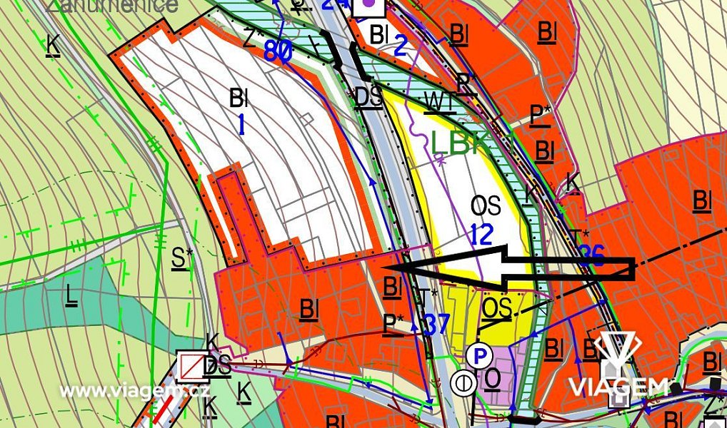 Prodej zahrady 498 m², Kaňovice – náhled fotky 3