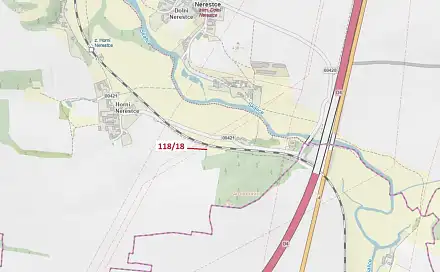 Dražba pole 46 m², Nerestce