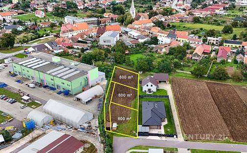 Prodej stavebního pozemku 800 m², Hostěradice, okres Znojmo