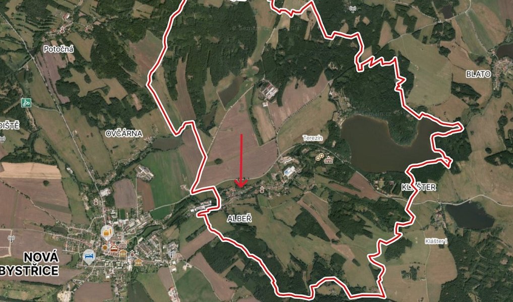 Prodej stavebního pozemku 1 074 m², Nová Bystřice – náhled fotky 6
