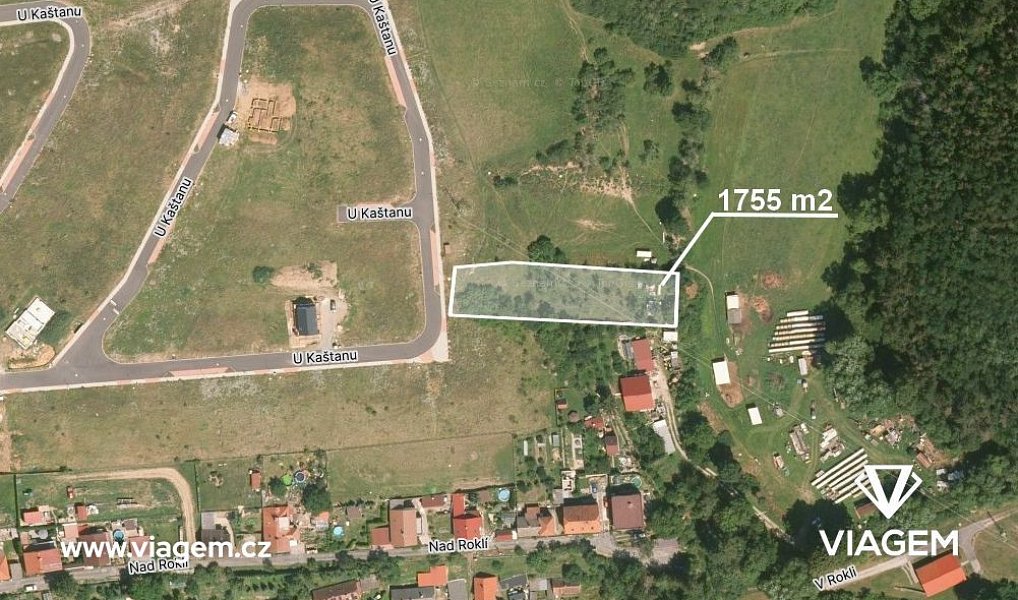 Prodej zahrady 877 m², Hudlice – fotka 1 z 6