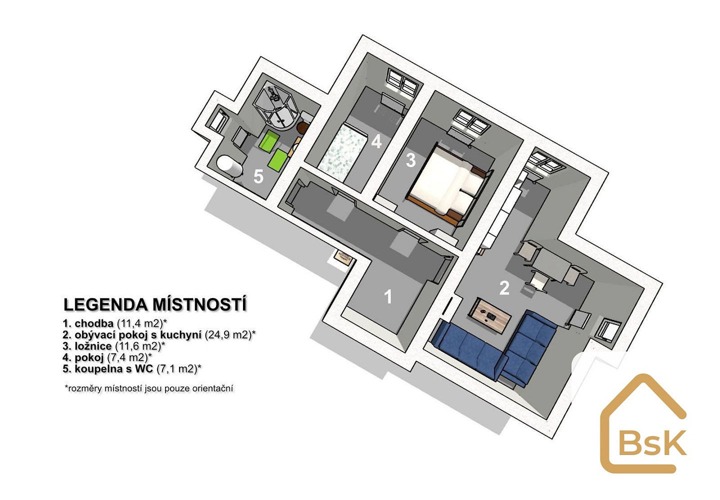 Prodej bytu 3+kk 68 m² – fotografie 2