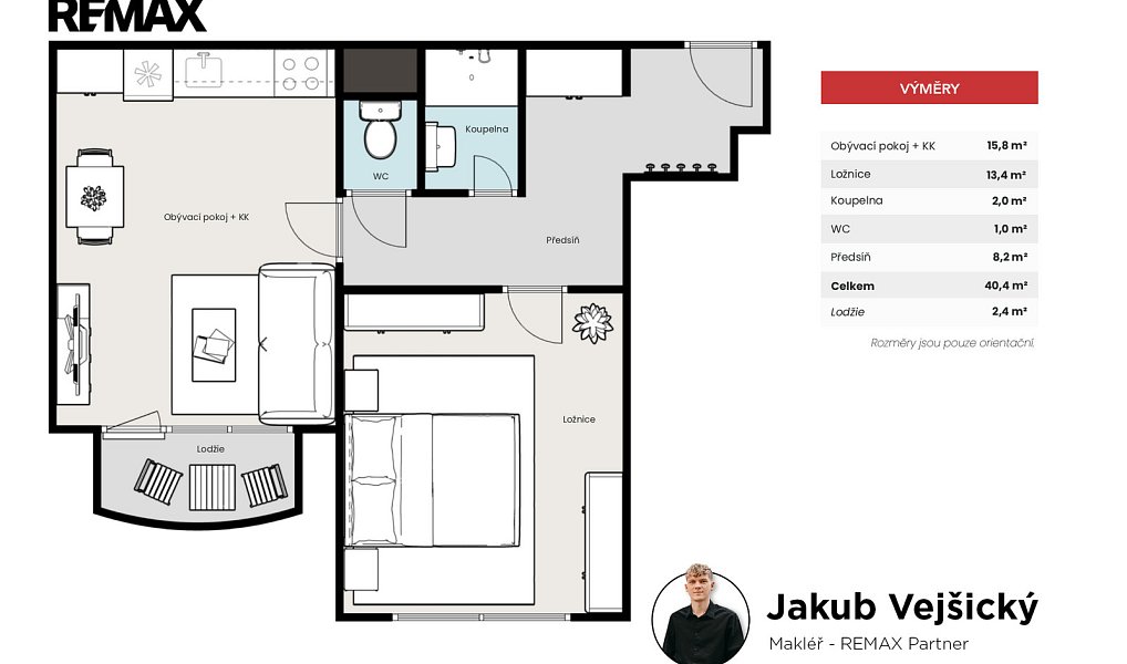 Prodej bytu 2+kk 40 m², Vimperk – náhled fotky 2