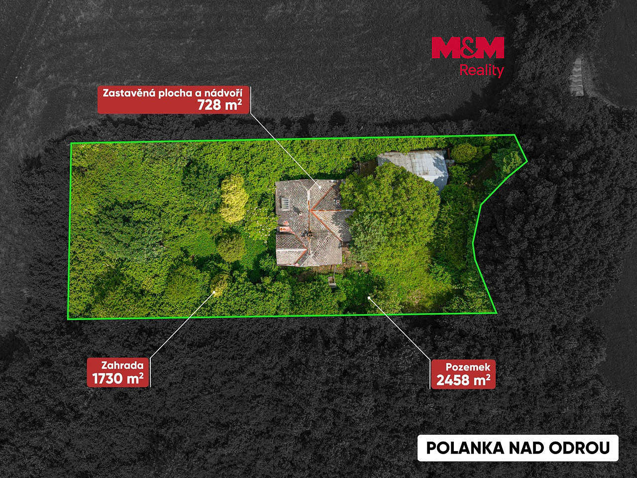 Prodej domu 300 m² s pozemkem 2 458 m²