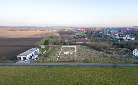 Prodej stavebního pozemku 1 158 m², Drahošská, Dolní Ředice, okres Pardubice