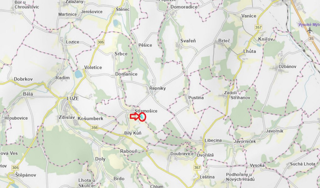 Prodej lesa 4 901 m², Střemošice – náhled fotky 3