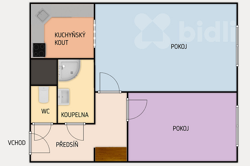 Prodej bytu 2+kk 43 m² – fotografie 3
