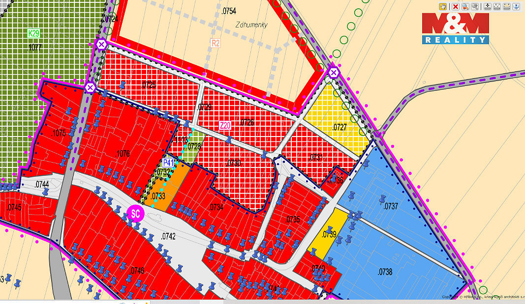 Prodej stavebního pozemku 1 962 m² – pohled 2