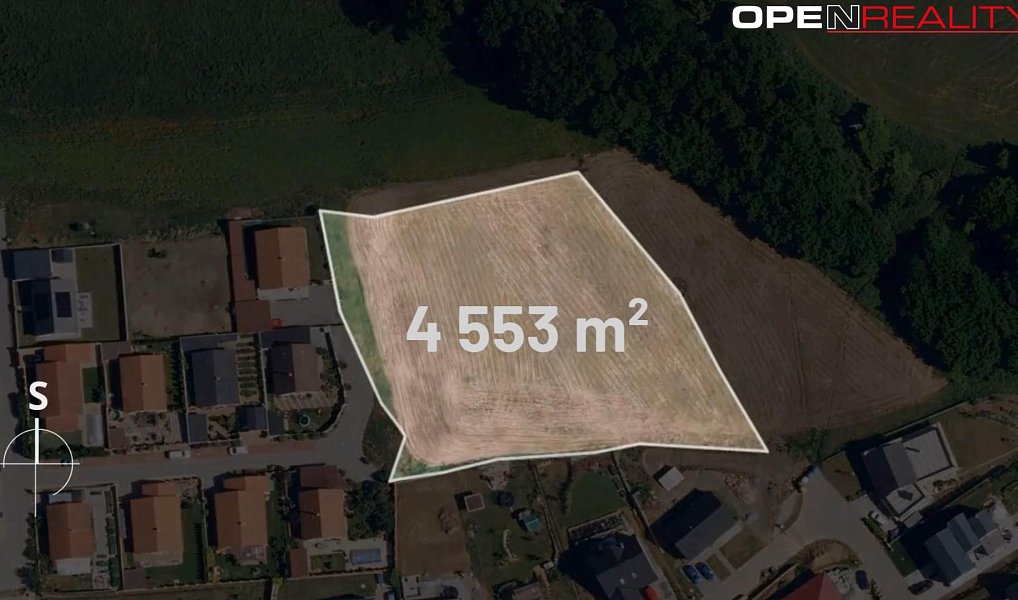 Prodej stavebního pozemku 4 553 m², Neslovice – náhled fotky 2