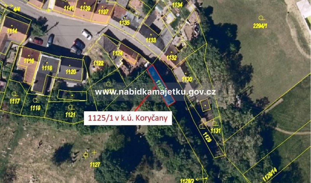 Prodej pozemku, 50 m², Kroměříž, Koryčany