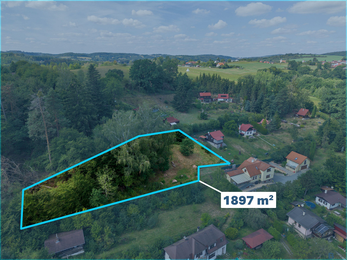 Prodej stavebního pozemku 1 897 m² – fotografie 4